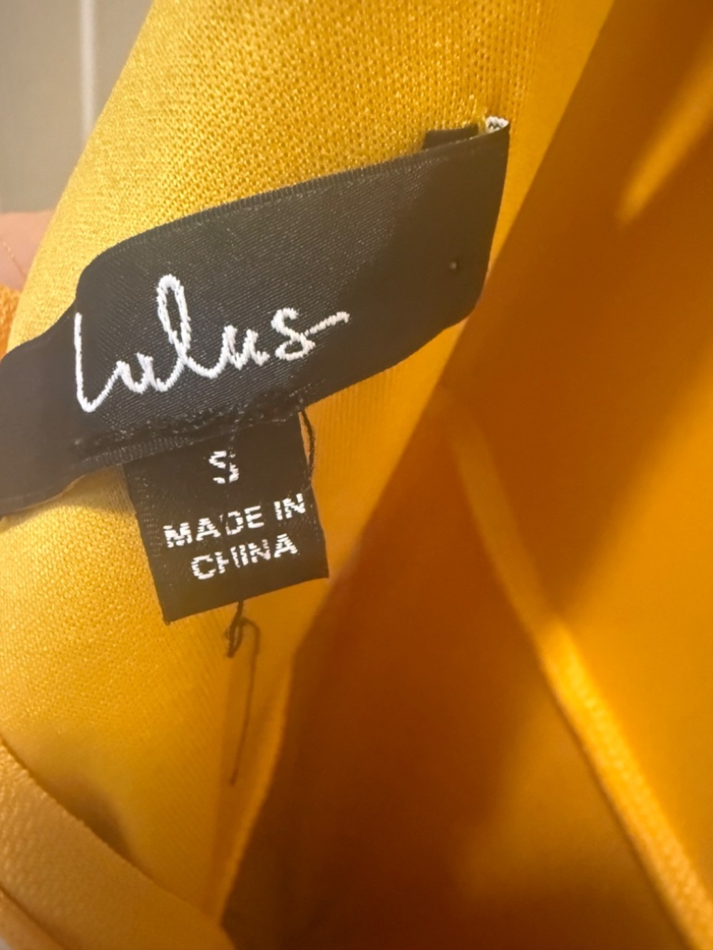 Lulus | Infinite Glory Golden Yellow Maxi Dress | Size Small - Picture 6 of 6